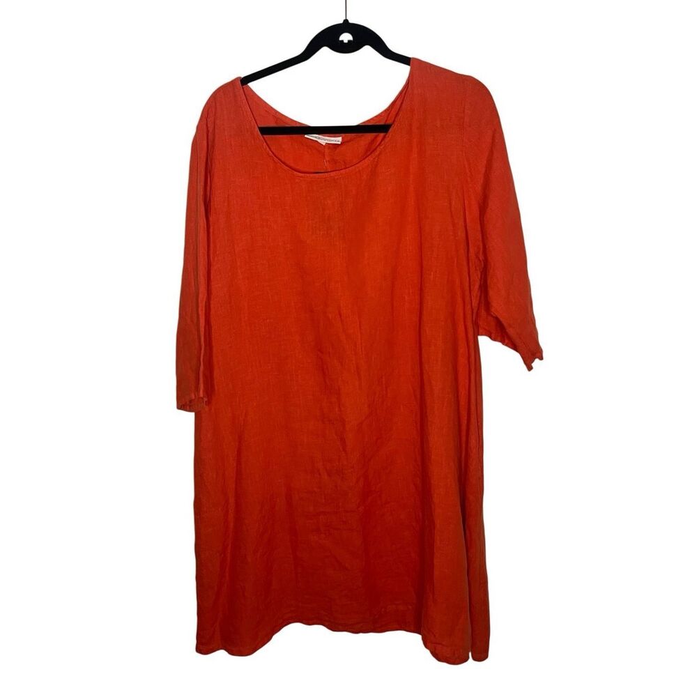 NWT Bryn Walker Linen Tunic With Pockets Oversized Lagenlook Size XL